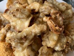 炸蘑菇-北京龙庆四季香农家饭庄·灶台鱼·碳烤虹鳟鱼(龙庆峡店)