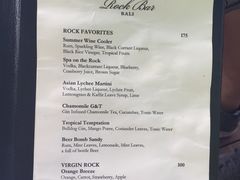 菜单-Rock Bar Bali(Bali)