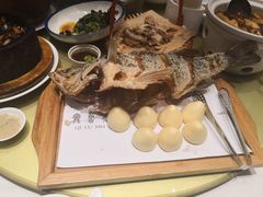 虾油海鲈鱼-山东宾馆·齐鲁苑餐厅