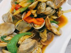 姜葱炒花甲-覃记海鲜美食餐厅