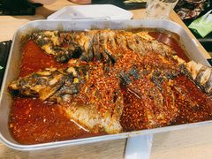 油泼香辣黑鱼-鱼酷活鱼烤鱼(梅江印象城店)