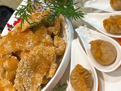 百香果汁鸡扒拼黄金角-炳胜品味(海印总店)