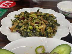 花肉丝炒自制爽脆黄瓜干-南记食粥坊·宵夜大排档(莲花总店)