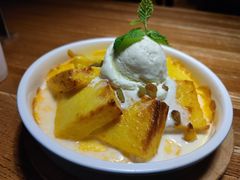 冰淇淋烤布雷-新白鹿餐厅(龙游路总店·杭帮菜名店)