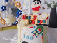 -卡比儿童蛋糕·心意定制·低脂零卡糖动物奶油FancyBALLOON(滨海店)