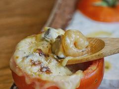 咖喱海鲜焗番茄-鹤菊怀石料理(江北店)