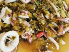 酸菜炒鱿鱼-温岭人家(红花北路店)