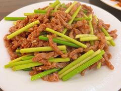 蒜苔肉丝-涂山寺素食餐厅