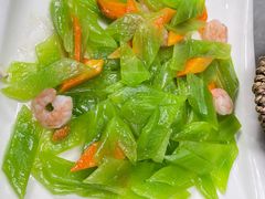 青笋炒虾仁-老码头黑皮肘子锅包肉熏酱水饺(文政街店)