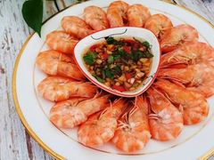 白灼活明虾-东营西郊蓝海禧华大饭店·渔歌舫