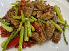 蒜苗炒大肠-胖子饭店(兴学弄店)