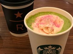 桃红抹茶拿铁-星巴克臻选(广州沙面店)