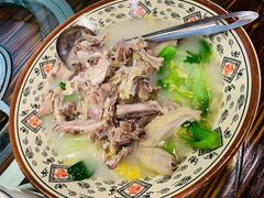 鸡骨汤煮杂菜-竹林农庄