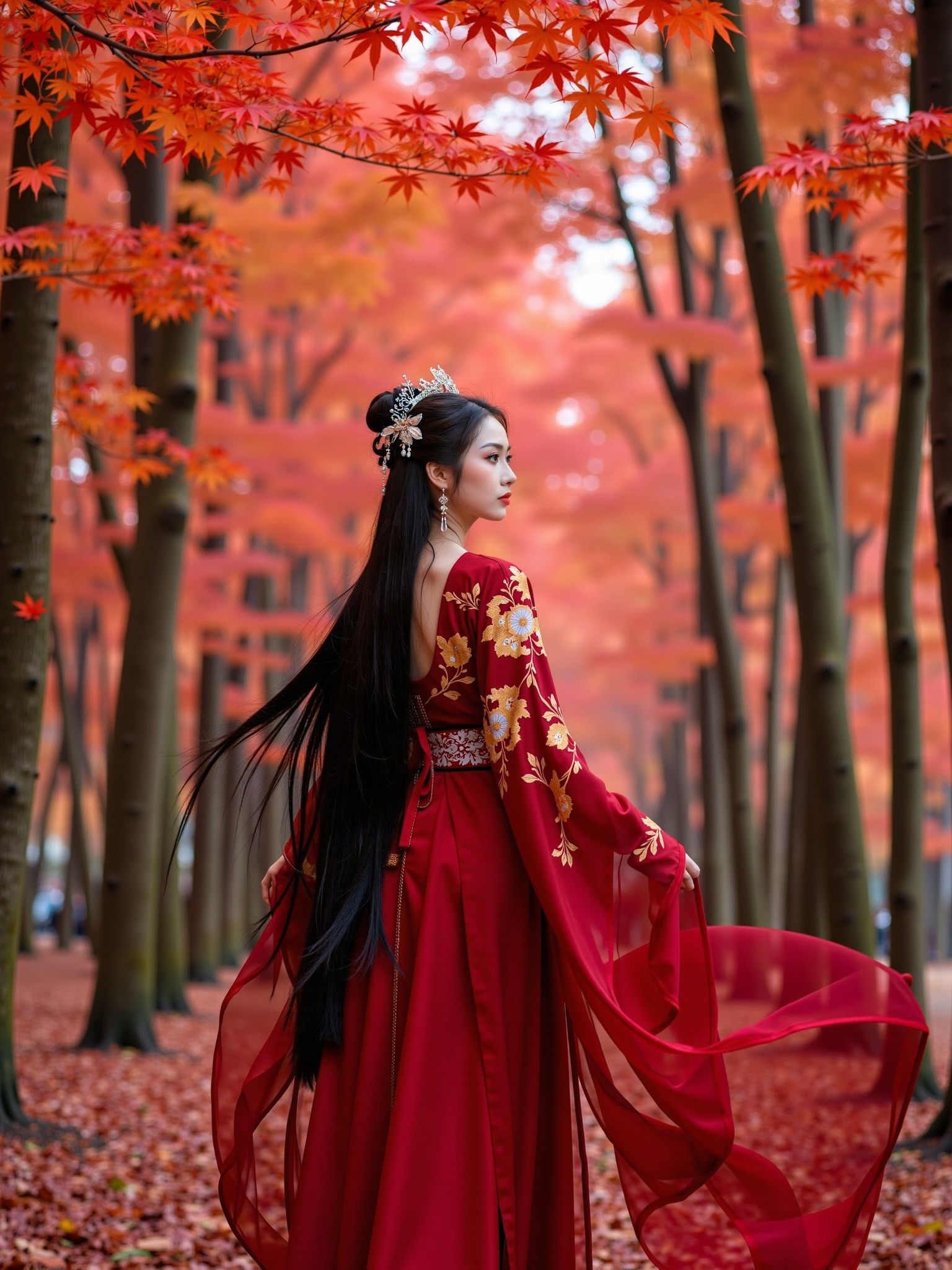 古风美女红衣梦