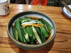 白灼秋葵-關東雪东北菜(中庚漫游城店)