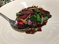 大蒜干椒炒腊牛肉-君庭中餐厅(友谊宾馆店)