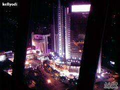 俯瞰外景，手机拍的不太清楚-广州花园酒店-凌璇阁360度高空海鲜自助餐CAROUSEL