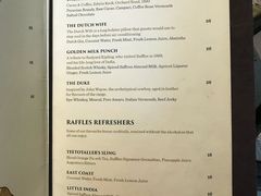 菜单-Long Bar(莱佛士酒店)