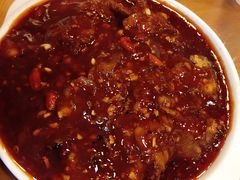 炝金钱肉-三鞭一花·独一处·元英砂锅(海光寺店)