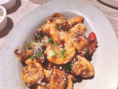 渔夫海鲜番茄宽面加焗烤大虾-夏朵餐厅(丁香店)