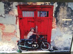 自行车涂鸦壁画-槟城街头艺术街区