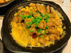 豌豆烧肥肠-老砂锅(城北店)