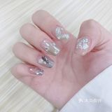 美甲分享｜清冷风金属美甲