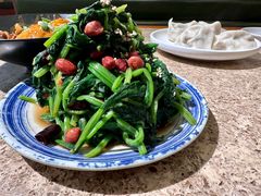 凉菜果仁菠菜-金谷园饺子馆(北邮总店)