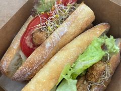 蜂蜜芥末炸素雞三文治-Perma Café樸門(五羊店)