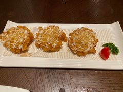 沙律鲜虾饼-北海银滩皇冠假日酒店-德丰楼中餐厅