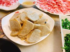 老北京素油煎灌肠-京门老爆三·铜锅涮肉 爆肚(望京店)