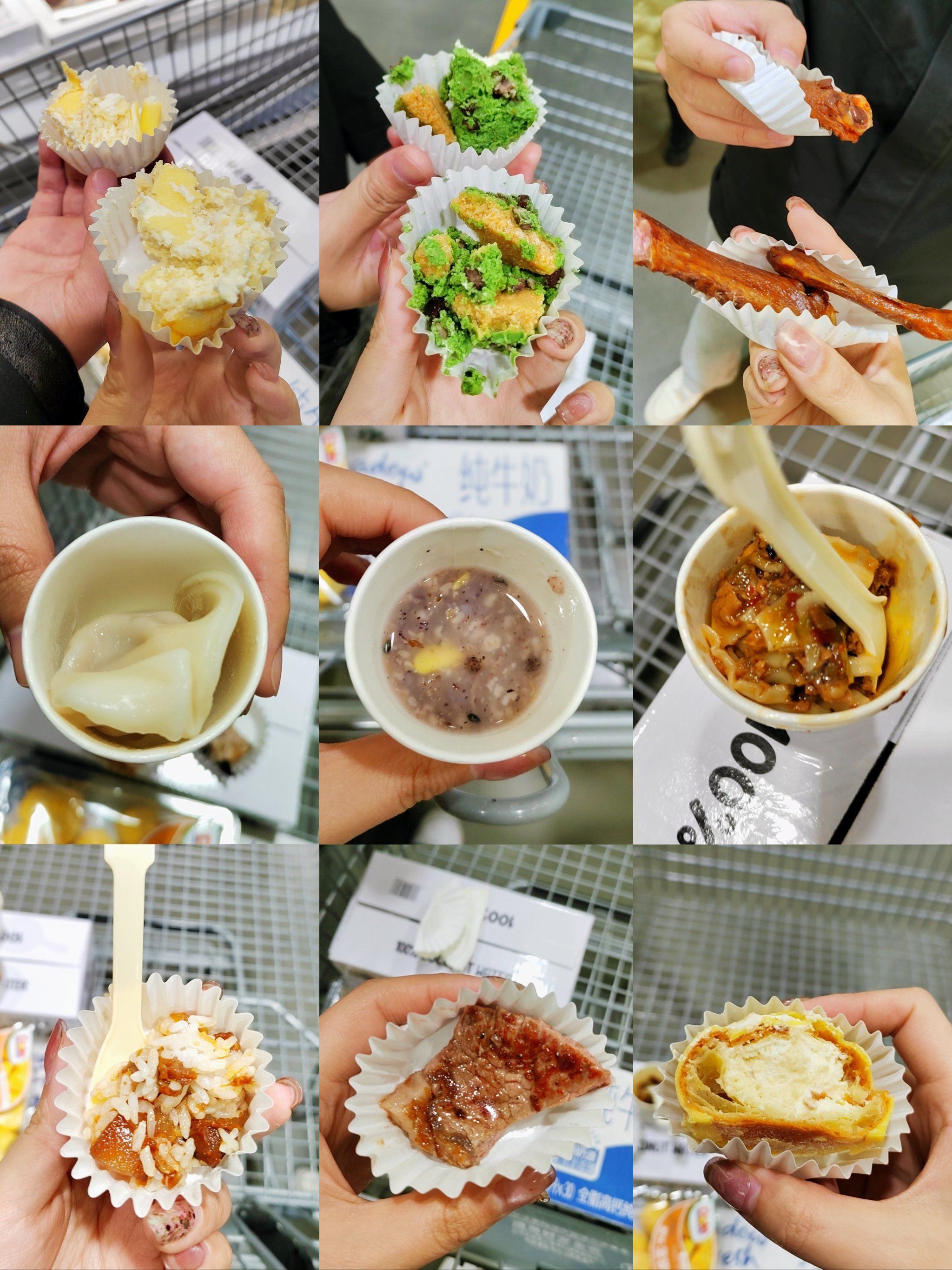 有一说一,山姆试吃是真大方呀!直接吃饱哈