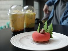 杯型抹茶蛋糕鲜奶-36抹茶·千层与鲜果茶(欢乐海岸店)