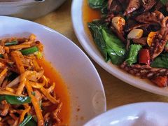 肝腰合炒-豆腐脑花