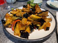 风味茄子-华盛园卷子王农家菜水库鱼