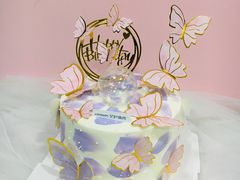 蝴蝶飞飞动物奶油蛋糕-艾加柒克蛋糕茶歇甜品台(春熙路店)