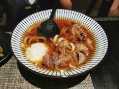 牛肉温泉蛋乌冬面-山上下日本料理(万象城店)
