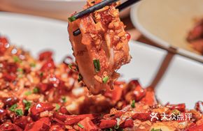 Peach Delight Stir-fried Squid