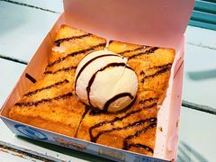 香草冰淇淋厚吐司-阿信厚吐司(曾厝垵店)