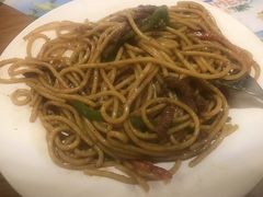 黑椒牛柳炒意面-绿茵阁西餐厅(中央广场店)