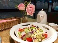 有机田园蔬菜沙律-杯子红牛排(创意产业园店)