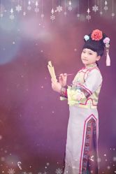 -后宫·古装汉服京剧儿童亲子全家福摄影