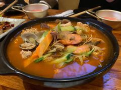 海鲜锅巴辣汤-小木屋米酒店总店