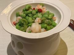 蚕豆炒高邮虾仁-许家菜(望江店)