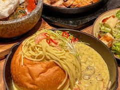面包奶油鸡意面-INSA Korean Bistro饮鲨韩食酒馆