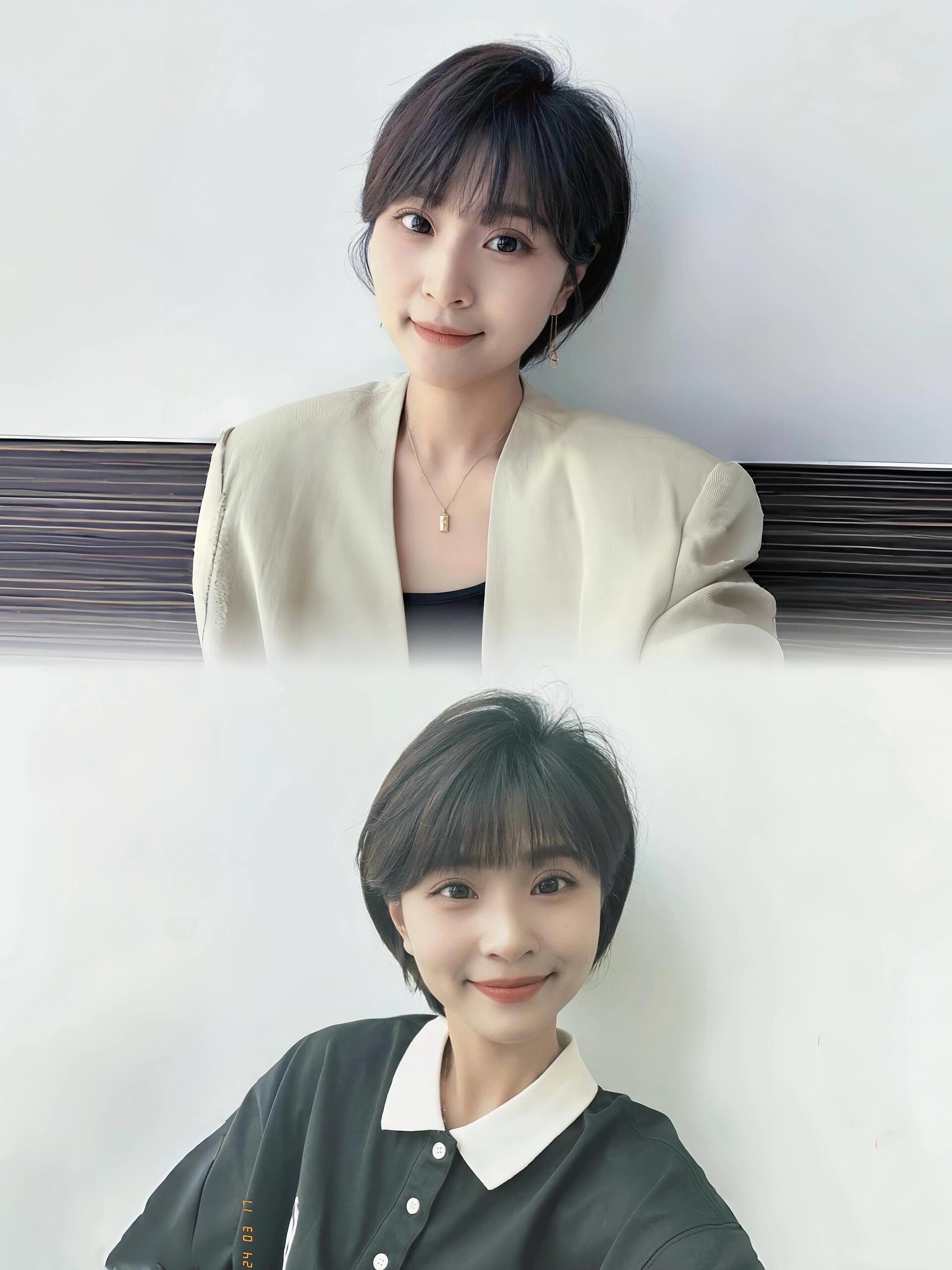 减龄少女感短发圆脸国字脸也显脸小短发推荐圆脸发型推荐減龄日系短