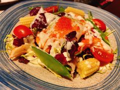 温泉蛋海鲜色拉-熊串烧亭.居酒屋(珠江路店)