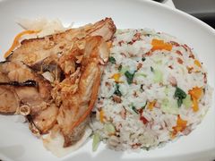 高纤南瓜红米菜饭配巴沙鱼排-大家乐(广州天河城六楼店)