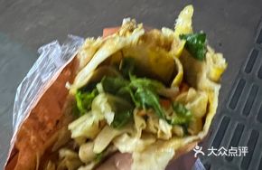 Golden Classic Double Egg Double Chicken Sausage Egg Pancake