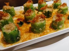 蒜蓉瑶柱蒸丝瓜-有璟阁港式餐厅(国贸商城店)
